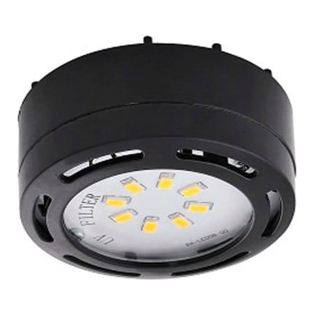 Amax Lighting Amax Lighting LEDPL3-BLK LED Puck Light, 3- 4W, 3000 CCT, 1080 Lums, 82 CRI, Black, 3 light kit LEDPL3-BLK